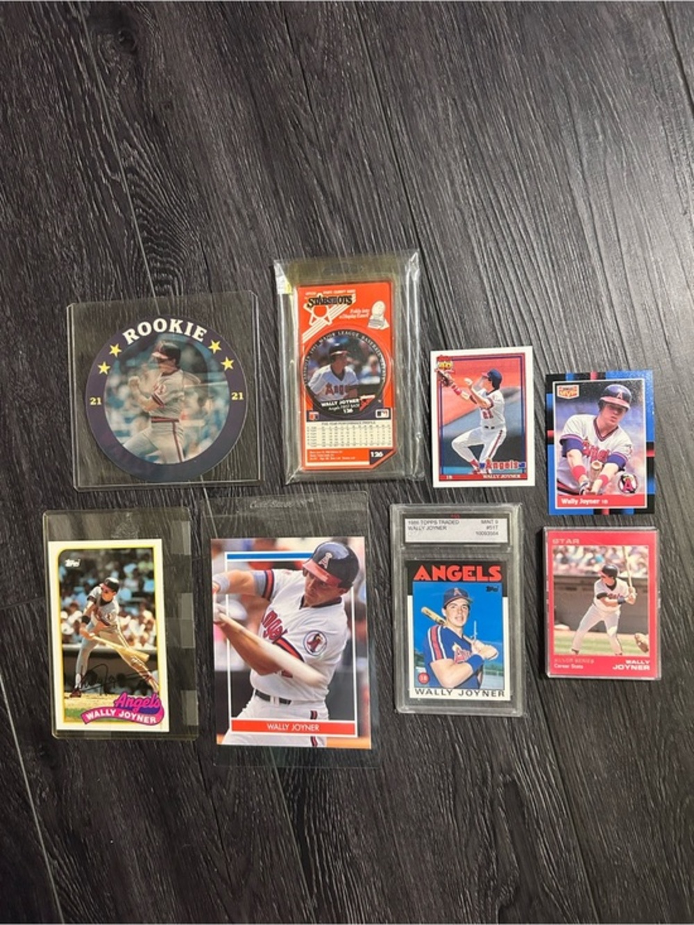 Wally Joyner Baseball Card Collection w Graded Mint 9 Card Vintage